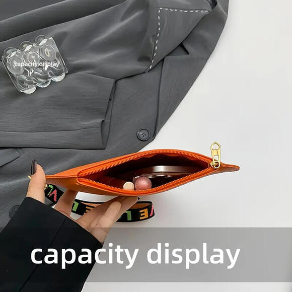 Black and Red Heart Cell Phone Purse Wallet Handbag Leather - Picture 4 of 6